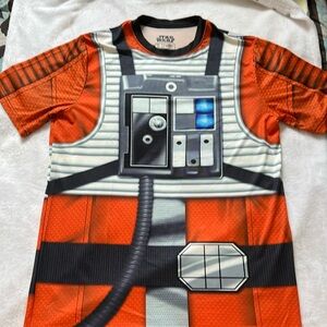 Mad Engine Star Wars Men's Large Rebel Pilot Sublimated Costume T Shirt, NWOT!